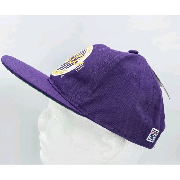 NEW LSU Tigers Retro Circle Snapback Hat - SnapBack‎ Purple The Game - Picture 2 of 10